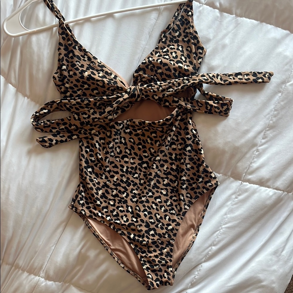 Aerie Animal Print One-Piece Swimsuit